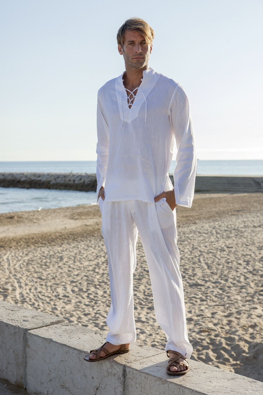 White Linen Oscar Trousers – Grand Le Mar